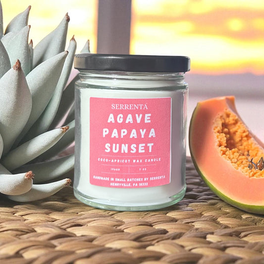 Agave Papaya Sunset Candle